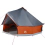 Familien-Tipi-Zelt für 8 Personen, wasserdicht, grau-orange von vidaXL, Zelte - Ref: Foro24-94590, Preis: 180,04 €, Rabatt: %