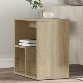 Oak-colored plywood side table 50x30x50 cm by vidaXL, Side tables - Ref: Foro24-840559, Price: 35,99 €, Discount: %