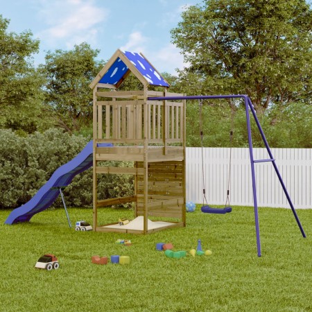 Spielplatz im Freien aus imprägniertem Kiefernholz von vidaXL, Schaukeln und Spielgeräte - Ref: Foro24-3279198, Preis: 486,46...