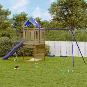 Spielplatz im Freien aus imprägniertem Kiefernholz von vidaXL, Schaukeln und Spielgeräte - Ref: Foro24-3279201, Preis: 507,99...