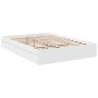 White engineered wood bed with drawers 120x190 cm by vidaXL, Beds and slatted bases - Ref: Foro24-3280699, Price: 227,58 €, D...