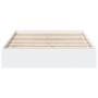 White engineered wood bed with drawers 120x190 cm by vidaXL, Beds and slatted bases - Ref: Foro24-3280699, Price: 227,58 €, D...