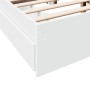 White engineered wood bed with drawers 120x190 cm by vidaXL, Beds and slatted bases - Ref: Foro24-3280699, Price: 227,58 €, D...