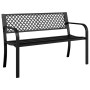 Black steel garden bench 119 cm by vidaXL, garden benches - Ref: Foro24-4002828, Price: 120,83 €, Discount: %