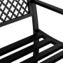 Black steel garden bench 119 cm by vidaXL, garden benches - Ref: Foro24-4002828, Price: 120,83 €, Discount: %