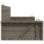 Gray synthetic rattan swing bench 119x56x48 cm by vidaXL, garden benches - Ref: Foro24-365627, Price: 112,53 €, Discount: %