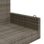 Banco columpio de ratán sintético gris 119x56x48 cm de vidaXL, Bancos de jardín - Ref: Foro24-365627, Precio: 116,99 €, Descu...