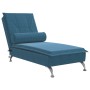 Massage-Diwansofa mit blauem Samtkissen von vidaXL, Tagesbetten - Ref: Foro24-379458, Preis: 120,99 €, Rabatt: %