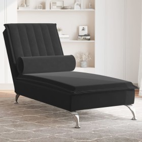 Massage Divan Sofa with Black Velvet Cushion by vidaXL, Daybeds - Ref: Foro24-379464, Price: 130,28 €, Discount: %