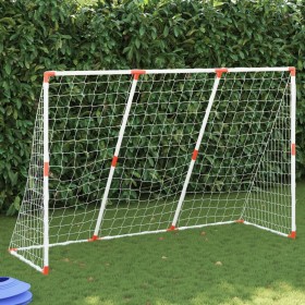 Soccer goal with balls 2 in 1 white 184x64x124 cm by vidaXL, soccer goals - Ref: Foro24-4008437, Price: 44,29 €, Discount: %