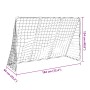 Soccer goal with balls 2 in 1 white 184x64x124 cm by vidaXL, soccer goals - Ref: Foro24-4008437, Price: 44,25 €, Discount: %