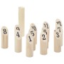 Juego de números Kubb con bolsa transporte 13 pzas madera pino de vidaXL, Juegos sobre hierba - Ref: Foro24-4008440, Precio: ...