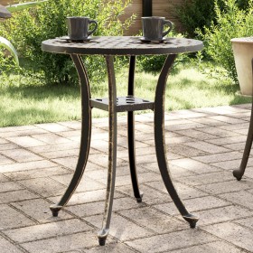 Bronze cast aluminum garden table Ø48x53 cm by vidaXL, Garden tables - Ref: Foro24-4002823, Price: 60,17 €, Discount: %