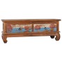 Recycled teak wood TV cabinet 110x35x40 cm by vidaXL, TV Furniture - Ref: Foro24-289059, Price: 158,67 €, Discount: %