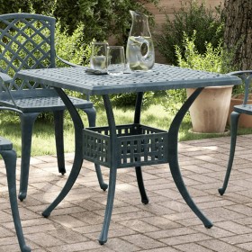 Green cast aluminum garden table 80x80x75 cm by vidaXL, Garden tables - Ref: Foro24-4002814, Price: 198,25 €, Discount: %