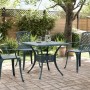 Green cast aluminum garden table 80x80x75 cm by vidaXL, Garden tables - Ref: Foro24-4002814, Price: 171,99 €, Discount: %