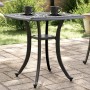 Mesa de jardín aluminio fundido negro 80x80x75 cm de vidaXL, Mesas de jardín - Ref: Foro24-4002816, Precio: 66,39 €, Descuent...