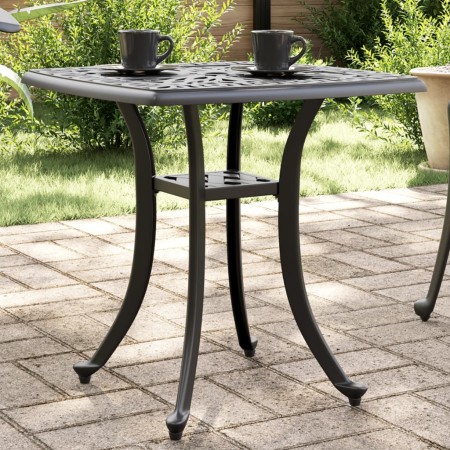 Mesa de jardín aluminio fundido negro 80x80x75 cm de vidaXL, Mesas de jardín - Ref: Foro24-4002816, Precio: 66,39 €, Descuent...