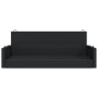 Black synthetic rattan swing bench 119x56x48 cm by vidaXL, garden benches - Ref: Foro24-365625, Price: 112,99 €, Discount: %