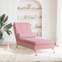 Massage-Diwansofa mit rosa Samtkissen von vidaXL, Tagesbetten - Ref: Foro24-379453, Preis: 129,54 €, Rabatt: %