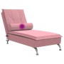 Massage-Diwansofa mit rosa Samtkissen von vidaXL, Tagesbetten - Ref: Foro24-379453, Preis: 129,54 €, Rabatt: %