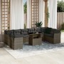 11-piece garden sofa set and gray synthetic rattan cushions by vidaXL, Garden sets - Ref: Foro24-3266860, Price: 741,06 €, Di...