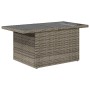 Set de sofás de jardín 10 pzas con cojines ratán sintético gris de vidaXL, Conjuntos de jardín - Ref: Foro24-3267500, Precio:...