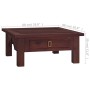 Classic brown mahogany solid wood coffee table 68x68x30 cm by vidaXL, Coffee table - Ref: Foro24-288825, Price: 119,71 €, Dis...