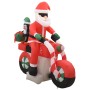 Weihnachts-aufblasbarer Weihnachtsmann auf LED-Motorrad IP44 160 cm von vidaXL, Weihnachtsbeleuchtung - Ref: Foro24-289304, P...