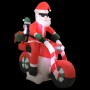 Papá Noel inflable navideño en moto LED IP44 160 cm de vidaXL, Luces de Navidad - Ref: Foro24-289304, Precio: 91,81 €, Descue...