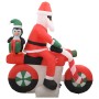 Weihnachts-aufblasbarer Weihnachtsmann auf LED-Motorrad IP44 160 cm von vidaXL, Weihnachtsbeleuchtung - Ref: Foro24-289304, P...