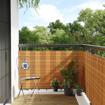 Light brown synthetic rattan balcony awning 600x90 cm by vidaXL, fence panels - Ref: Foro24-156275, Price: 64,09 €, Discount: %