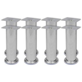 8x Patas de sofá redondas cromadas 180 mm de vidaXL, Soportes para sillas y sofás - Ref: Foro24-279099, Precio: 20,99 €, Desc...