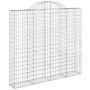 Gabion baskets 4 pcs arch shape iron 200x30x180/200 cm by vidaXL, Pots and planters - Ref: Foro24-3146196, Price: 458,93 €, D...