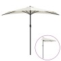 Semicircular balcony parasol with aluminum sand stick 270x144cm by vidaXL, Umbrellas - Ref: Foro24-44587, Price: 47,48 €, Dis...