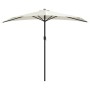 Semicircular balcony parasol with aluminum sand stick 270x144cm by vidaXL, Umbrellas - Ref: Foro24-44587, Price: 47,48 €, Dis...