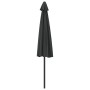 Gray aluminum semicircular balcony umbrella 300x155 cm by vidaXL, Umbrellas - Ref: Foro24-44593, Price: 48,46 €, Discount: %