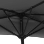 Gray aluminum semicircular balcony umbrella 300x155 cm by vidaXL, Umbrellas - Ref: Foro24-44593, Price: 48,46 €, Discount: %