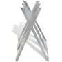 Soporte plegable galvanizado con sierras para carpintería de vidaXL, Caballetes de serrar - Ref: Foro24-141333, Precio: 37,51...