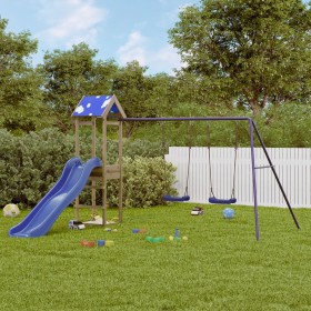 Spielplatz im Freien aus imprägniertem Kiefernholz von vidaXL, Schaukeln und Spielgeräte - Ref: Foro24-3279018, Preis: 261,99...