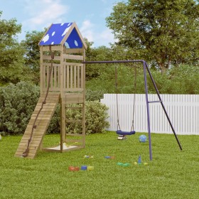 Spielplatz im Freien aus imprägniertem Kiefernholz von vidaXL, Schaukeln und Spielgeräte - Ref: Foro24-3279030, Preis: 346,99...