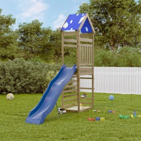 Spielplatz im Freien aus imprägniertem Kiefernholz von vidaXL, Schaukeln und Spielgeräte - Ref: Foro24-3279045, Preis: 286,99...