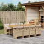 9-piece garden dining set with beige synthetic rattan cushions by vidaXL, Garden sets - Ref: Foro24-3277695, Price: 890,99 €,...