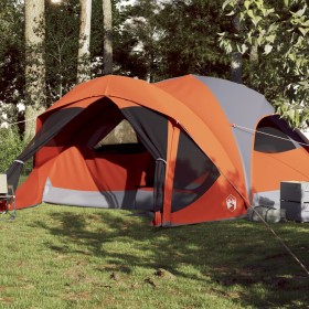 Family tent 6 people waterproof gray orange by vidaXL, tents - Ref: Foro24-94639, Price: 174,57 €, Discount: %