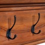 Solid teak wood wall coat rack 70x10x20 cm by vidaXL, Hat and coat racks - Ref: Foro24-289063, Price: 49,21 €, Discount: %