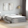 Cama con cajones madera ingeniería gris Sonoma 160x200 cm de vidaXL, Camas y somieres - Ref: Foro24-3280648, Precio: 190,82 €...