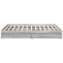 Sonoma gray engineered wood bed with drawers 160x200 cm by vidaXL, Beds and slatted bases - Ref: Foro24-3280648, Price: 190,8...