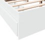 Estructura cama con cajones madera ingeniería blanca 160x200 cm de vidaXL, Camas y somieres - Ref: Foro24-3280643, Precio: 21...