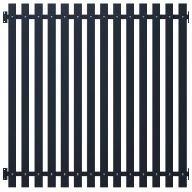 Anthracite powder coated steel fence panel 170.5x170 cm by vidaXL, fence panels - Ref: Foro24-146479, Price: 226,68 €, Discou...