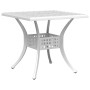 White cast aluminum garden table 80x80x75 cm by vidaXL, Garden tables - Ref: Foro24-4002813, Price: 210,35 €, Discount: %